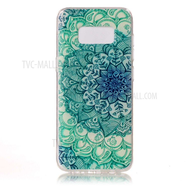 Pattern Printing TPU Shell for Samsung Galaxy S8 SM-G950 - Henna Flowers-1