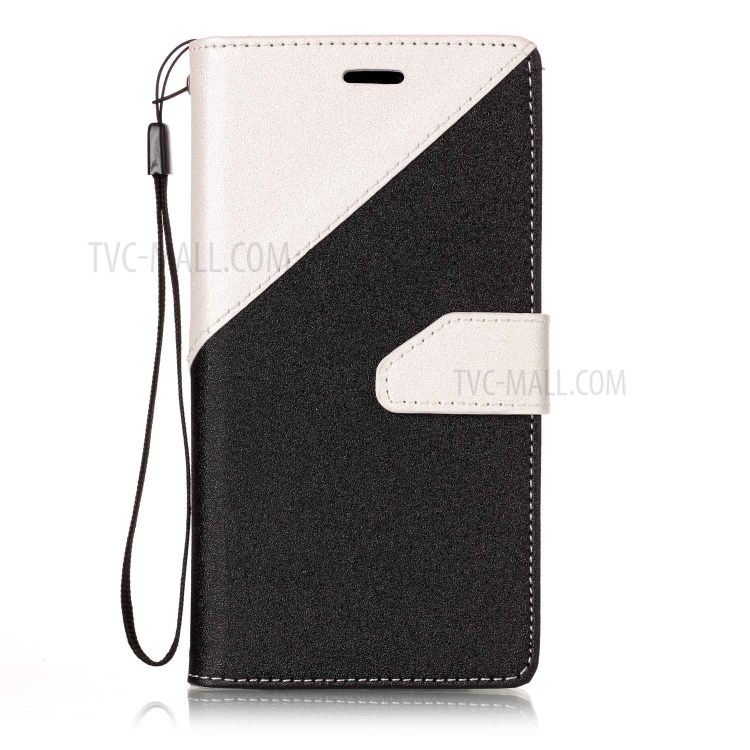 Assorted Color Foldable Sand-like Grain Leather Wallet Case Shell for Samsung Galaxy J3 Emerge/J3 Prime/J3 (2017) - White-1