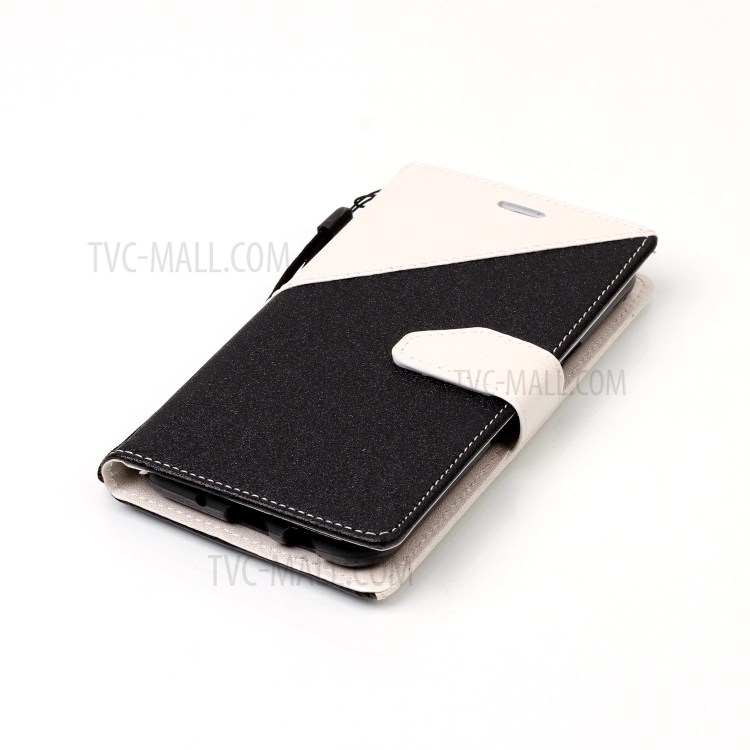 Assorted Color Foldable Sand-like Grain Leather Wallet Case Shell for Samsung Galaxy J3 Emerge/J3 Prime/J3 (2017) - White-5