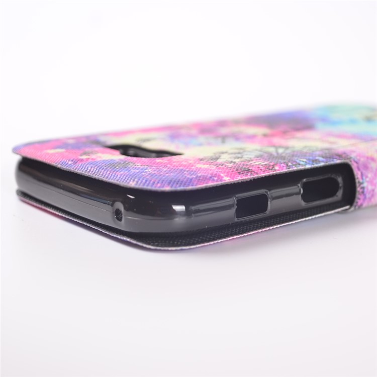 Pattern Printing Leather Cell Phone Case for Samsung Galaxy A5 (2017) SM-A520F - Dandelion and Quote-11