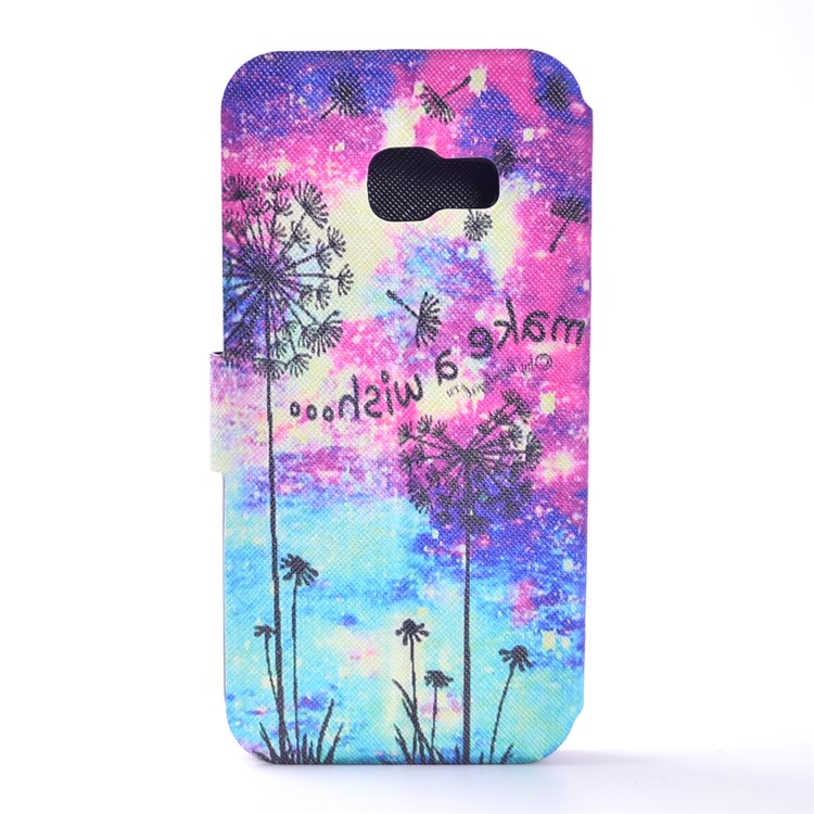 Pattern Printing Leather Cell Phone Case for Samsung Galaxy A5 (2017) SM-A520F - Dandelion and Quote-3