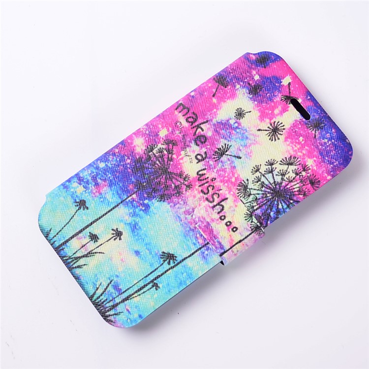 Pattern Printing Leather Cell Phone Case for Samsung Galaxy A5 (2017) SM-A520F - Dandelion and Quote-4