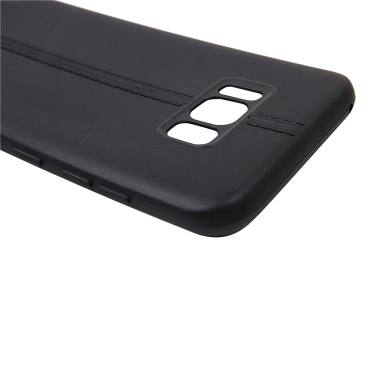 Double Lines Soft TPU Back Case for Samsung Galaxy S8 SM-G950 - Black-3