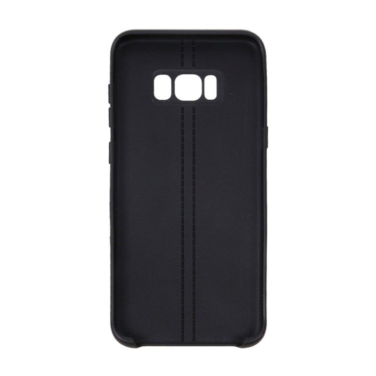 Double Lines Soft TPU Back Case for Samsung Galaxy S8 SM-G950 - Black-7