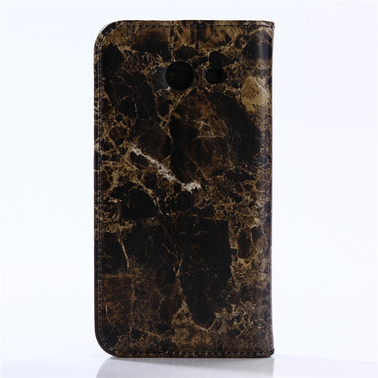 Marble Pattern Wallet Stand Leather Mobile Case for Samsung Galaxy J5 (2017) - Black-2