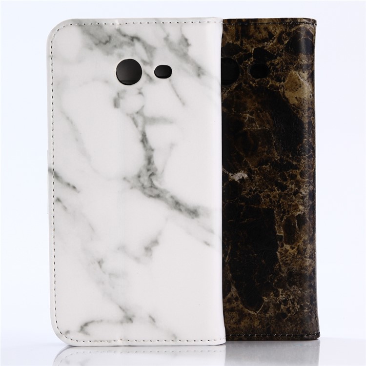 Marble Pattern Wallet Stand Leather Mobile Case for Samsung Galaxy J5 (2017) - Black-6