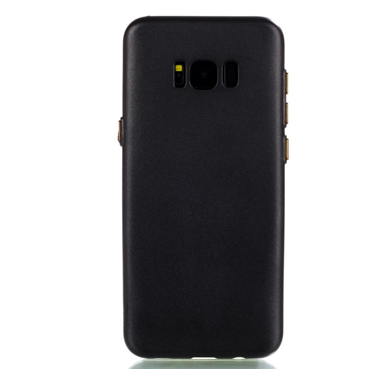 Rubberized Soft TPU Back Shell for Samsung Galaxy S8 Plus G955 - Black-2
