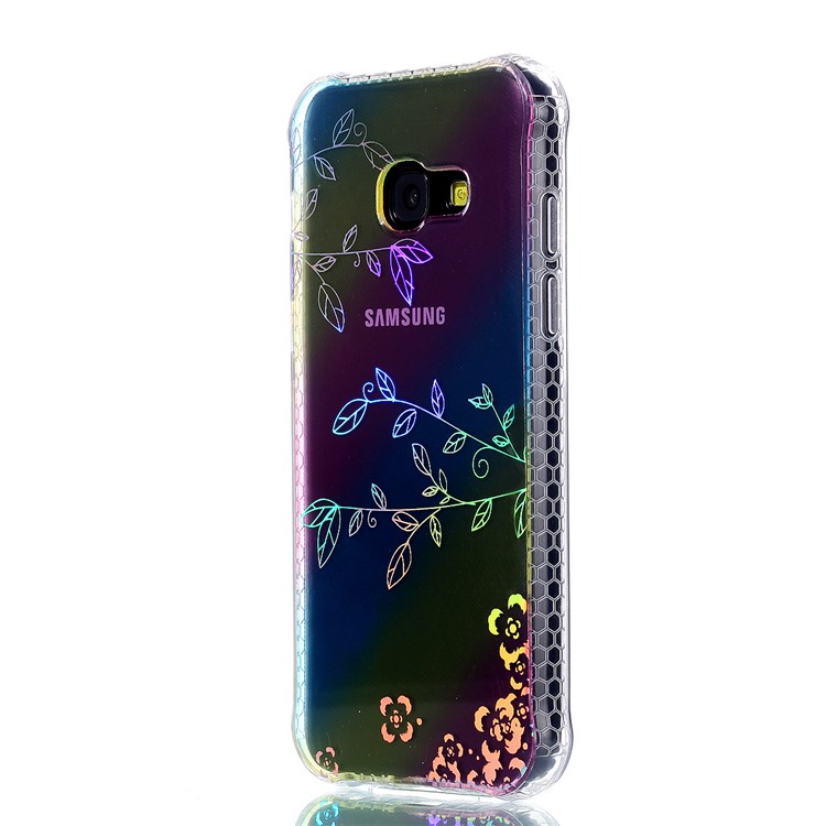 Colorful Eletroplating IMD TPU Phone Back Case for Samsung Galaxy A5 (2017) SM-A520F - Leaves-2