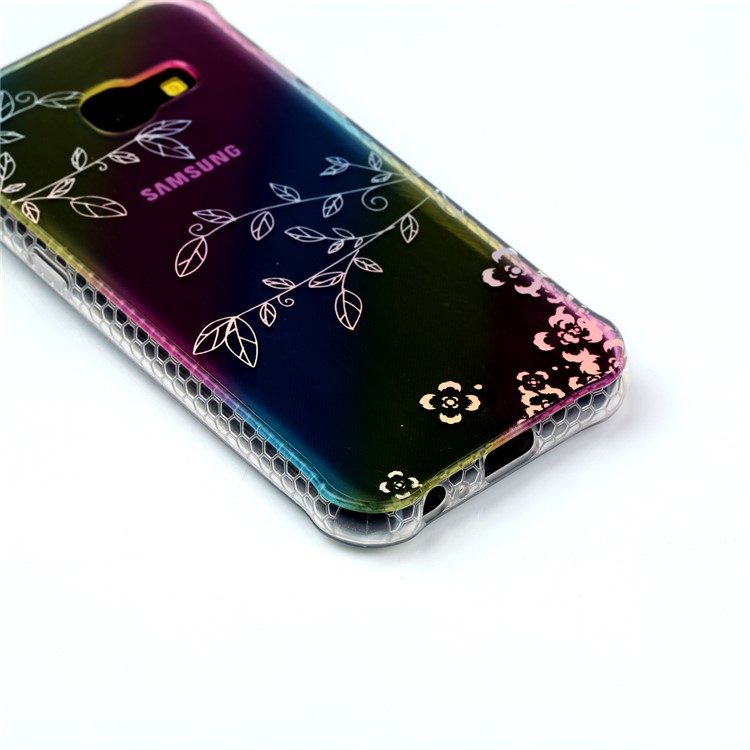 Colorful Eletroplating IMD TPU Phone Back Case for Samsung Galaxy A5 (2017) SM-A520F - Leaves-5