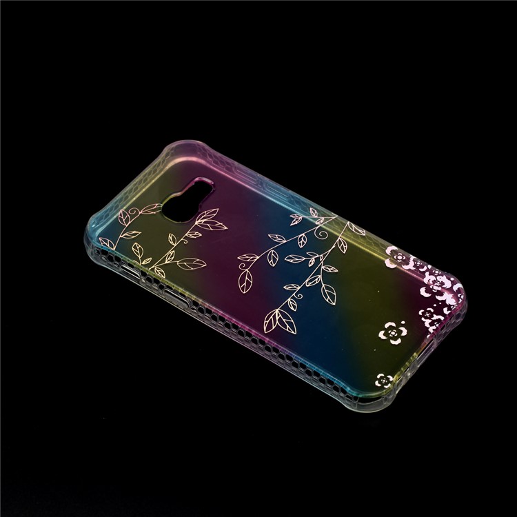 Colorful Eletroplating IMD TPU Phone Back Case for Samsung Galaxy A5 (2017) SM-A520F - Leaves-6