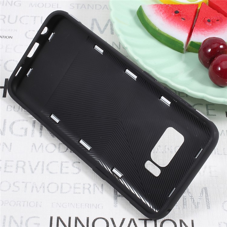 Magnetic Ring Holder TPU PC Back Case for Samsung Galaxy S8 SM-G950 - Silver-5