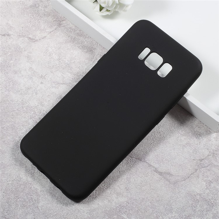 Soft TPU Protection Cell Phone Cover for Samsung Galaxy S8 Plus G955 - Black-1