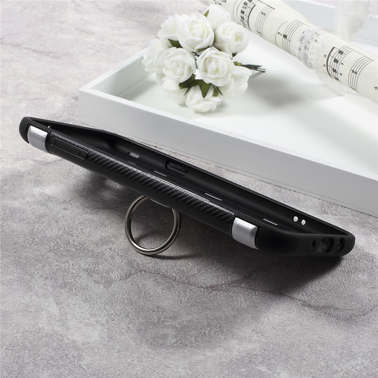 Armor Magnetic Ring Holder TPU PC Back Cover for Samsung Galaxy J3 Emerge/J3 Prime/J3 (2017) - Silver-3