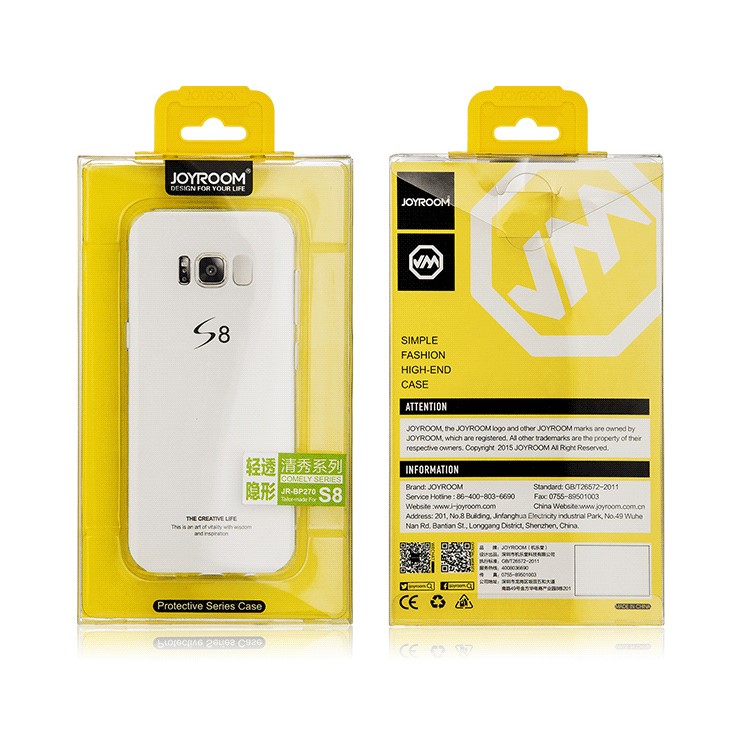 JOYROOM Ultra Thin Clear TPU Mobile Phone Case for Samsung Galaxy S8+ G955 - Transparent-15