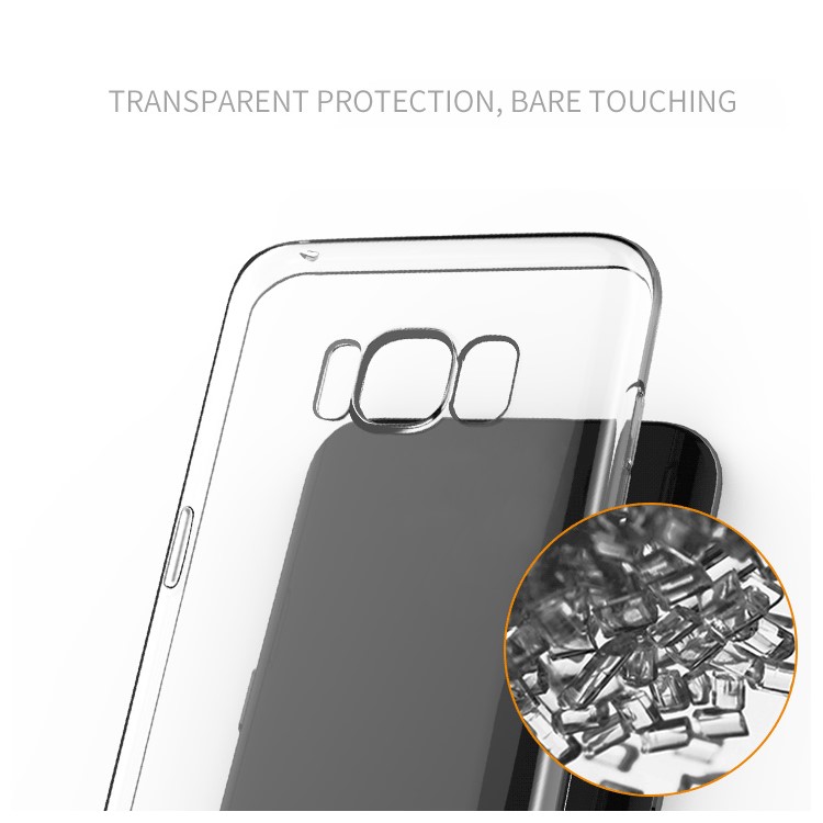 JOYROOM Ultra Thin Clear TPU Mobile Phone Case for Samsung Galaxy S8+ G955 - Transparent-5