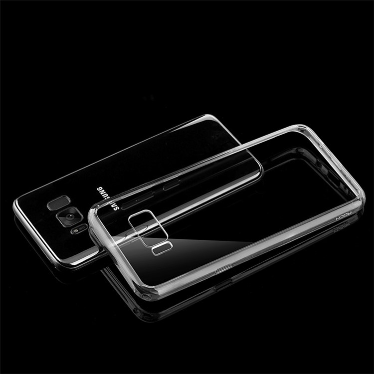 ROCK Pure Series for Samsung Galaxy S8 G950 Clear PC + TPU Frame Hybrid Phone Case - Black-1