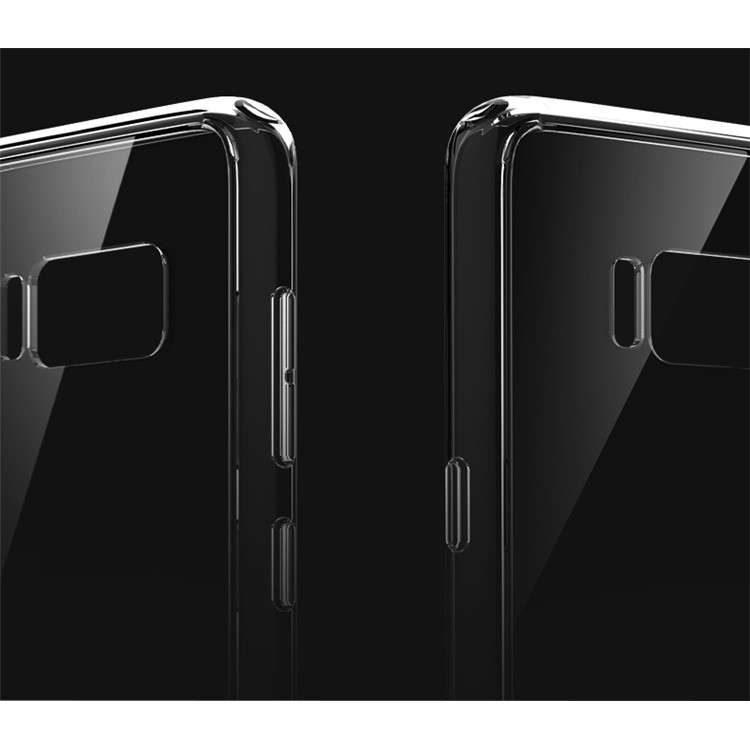 ROCK Pure Series for Samsung Galaxy S8 G950 Clear PC + TPU Frame Hybrid Phone Case - Black-3