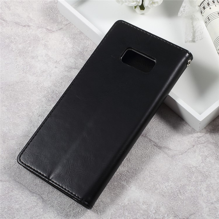 MERCURY GOOSPERY Blue Moon Leather Stand Wallet Mobile Case for Samsung Galaxy S8 Plus G955 - Black-2