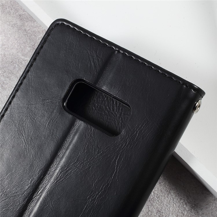 MERCURY GOOSPERY Blue Moon Leather Stand Wallet Mobile Case for Samsung Galaxy S8 Plus G955 - Black-9
