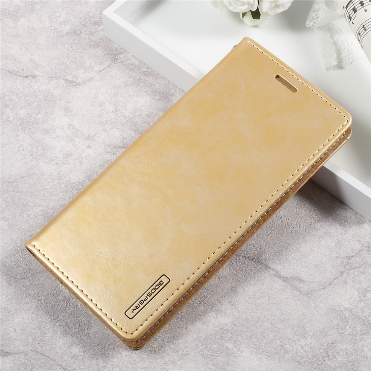 MERCURY GOOSPERY Blue Moon Wallet Stand Leather Casing for Samsung Galaxy S8 Plus G955 - Gold-1