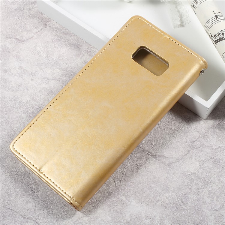 MERCURY GOOSPERY Blue Moon Wallet Stand Leather Casing for Samsung Galaxy S8 Plus G955 - Gold-2