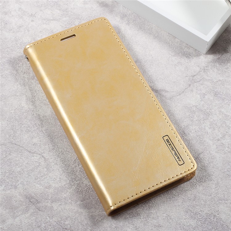 MERCURY GOOSPERY Blue Moon Wallet Stand Leather Casing for Samsung Galaxy S8 Plus G955 - Gold-3