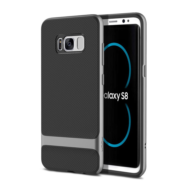 ROCK Royce Series Phone Case for Samsung Galaxy S8 G950 (PC + TPU Hybrid) - Grey-3
