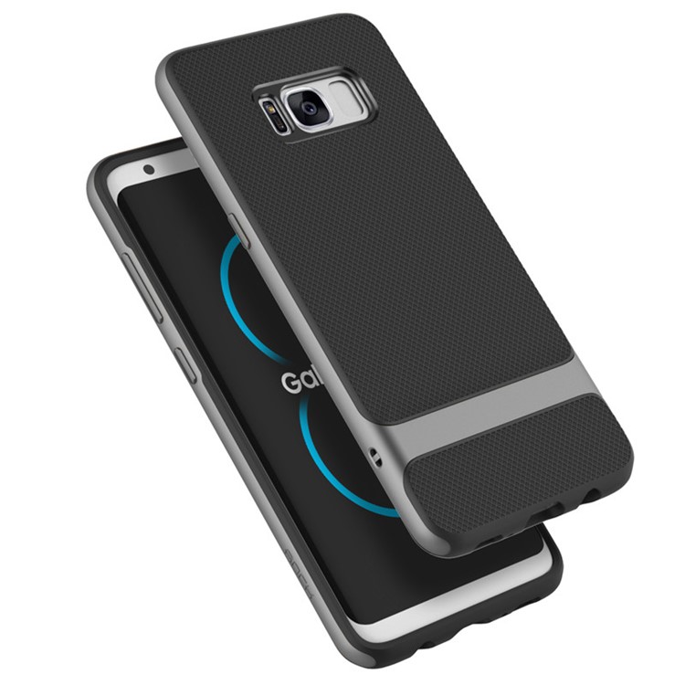 ROCK Royce Series Phone Case for Samsung Galaxy S8 G950 (PC + TPU Hybrid) - Grey-4