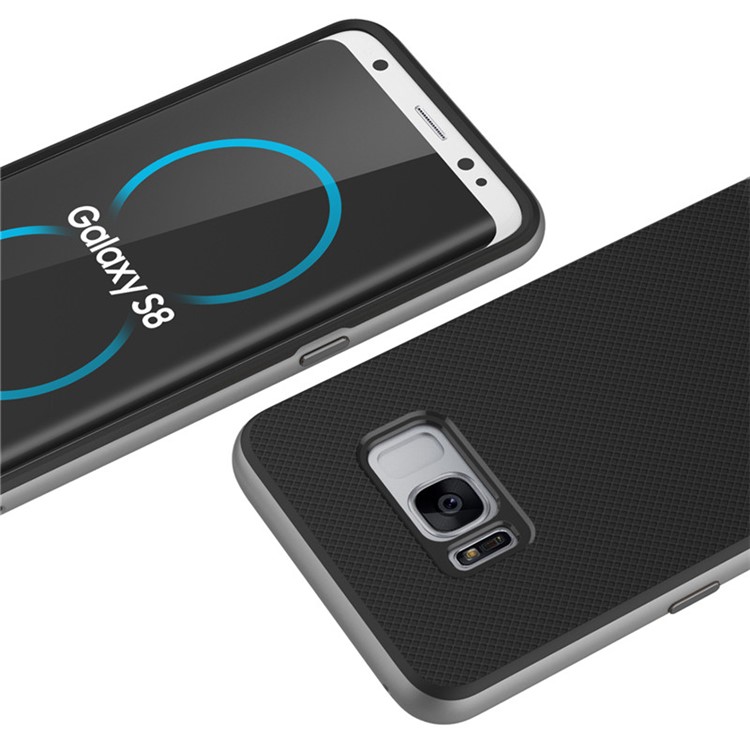 ROCK Royce Series Phone Case for Samsung Galaxy S8 G950 (PC + TPU Hybrid) - Grey-5
