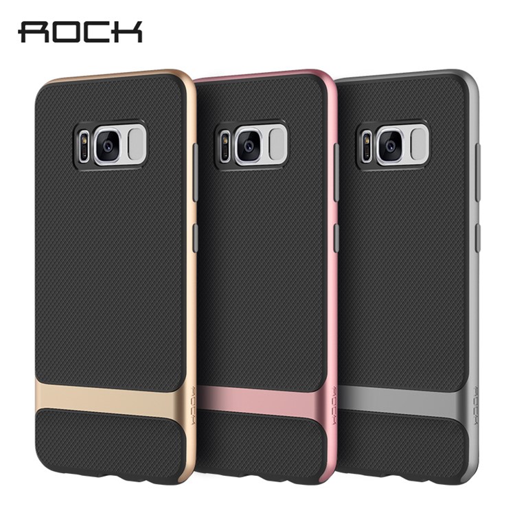 ROCK Royce Series Phone Case for Samsung Galaxy S8 G950 (PC + TPU Hybrid) - Grey-7