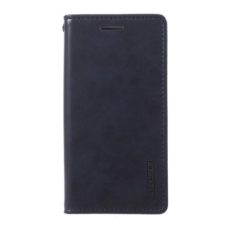 MERCURY GOOSPERY Blue Moon for Samsung Galaxy A3 (2017) A320 Leather Wallet Shell with Stand - Dark Blue-2