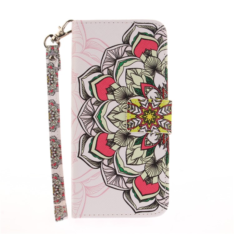 Pattern Printing Stand Leather Wallet Case for Samsung Galaxy S8 SM-G950 - Beautiful Flowers-2