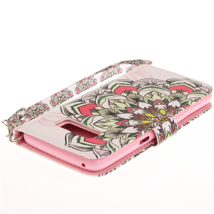 Pattern Printing Stand Leather Wallet Case for Samsung Galaxy S8 SM-G950 - Beautiful Flowers-5