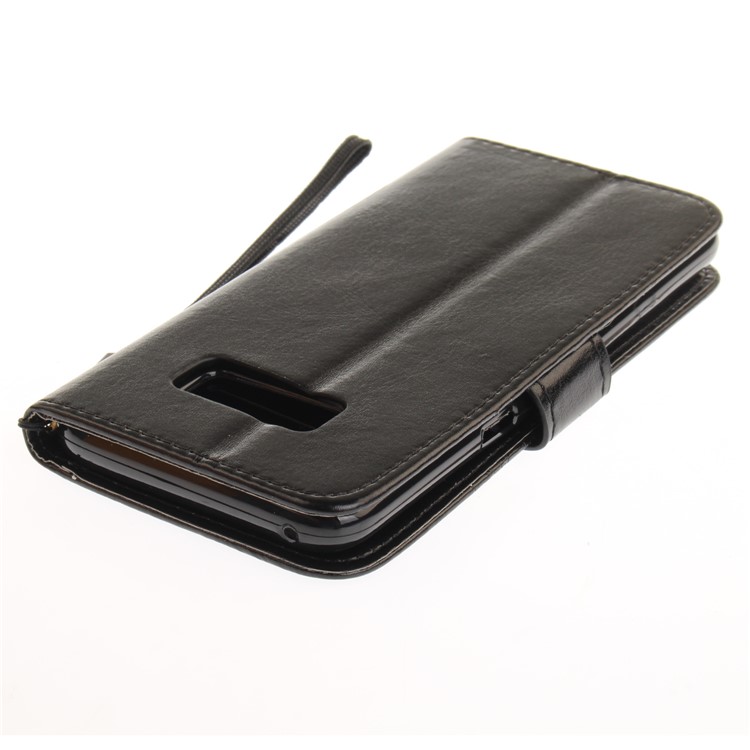 Imprint Dandelion and Lovers Leather Wallet Case for Samsung Galaxy S8+ SM-G955 - Black-5