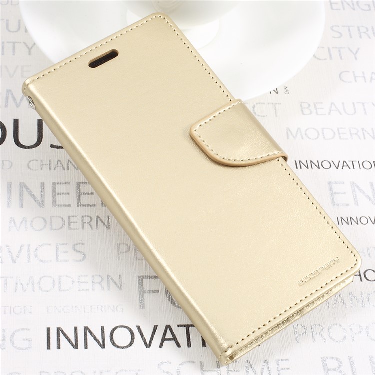 MERCURY GOOSPERY Bravo Diary Leather Case Phone Cover for Samsung Galaxy S8 G950 - Gold-3
