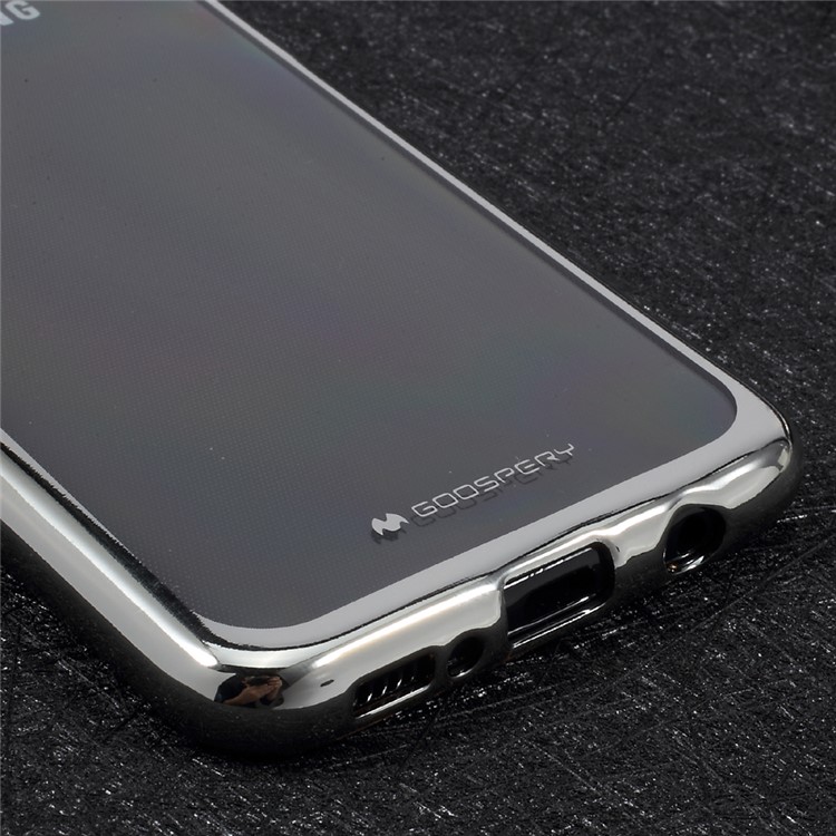 MERCURY GOOSPERY Ring 2 Case Electroplating TPU Clear Phone Cover for Samsung Galaxy S8 Plus G955 - Silver-5