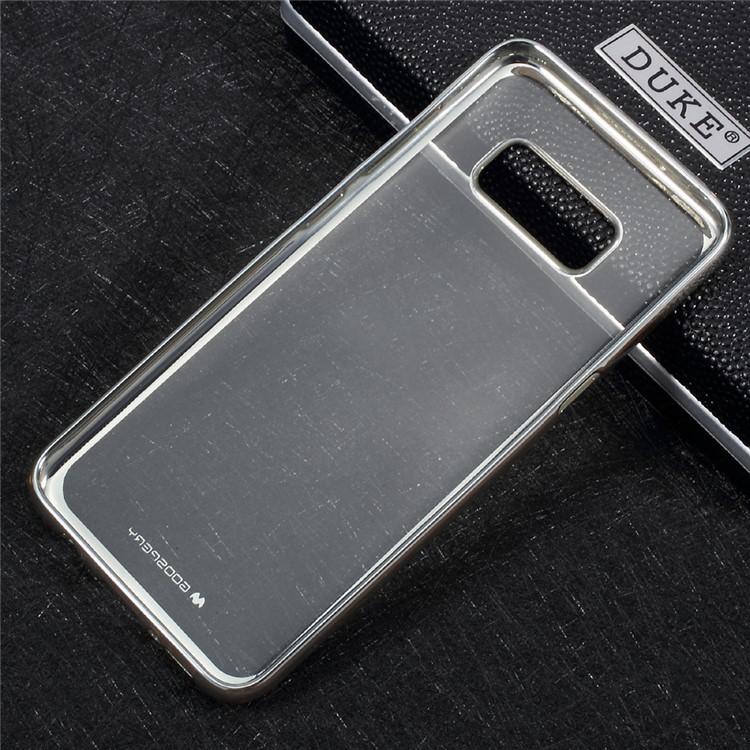 MERCURY GOOSPERY Ring 2 Case Electroplating TPU Clear Phone Cover for Samsung Galaxy S8 Plus G955 - Silver-6
