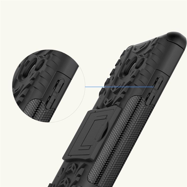 Kickstand Hybrid PC+TPU Case Cover Cool Tire Pattern for Samsung Galaxy J5 (2017) - Black-10