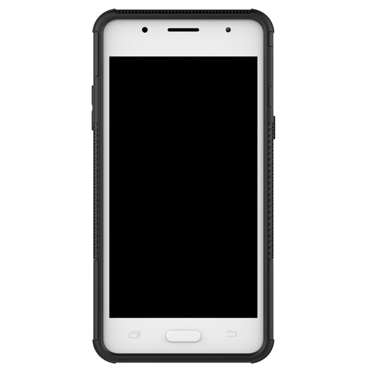 Kickstand Hybrid PC+TPU Case Cover Cool Tire Pattern for Samsung Galaxy J5 (2017) - Black-6