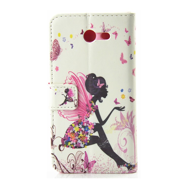 Patterned Rhinestones Leather Wallet Case for Samsung Galaxy J3 Emerge/J3 Prime/J3 (2017) - Butterfly Fairy-2