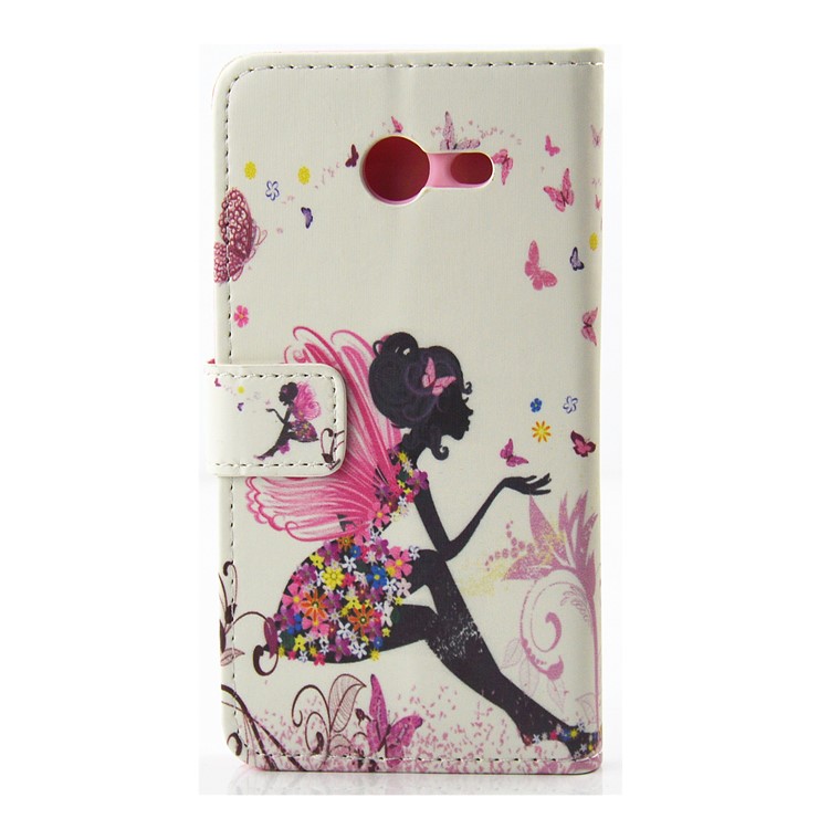 Patterned Rhinestones Leather Wallet Foldable Shell for Samsung Galaxy J5 (2017) J520 - Butterfly Fairy-2