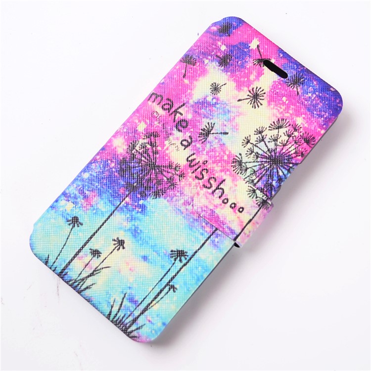 Pattern Printing Leather Stand Case for Samsung Galaxy J3 Emerge/J3 Prime/J3 (2017) - Dandelion and Quote-10