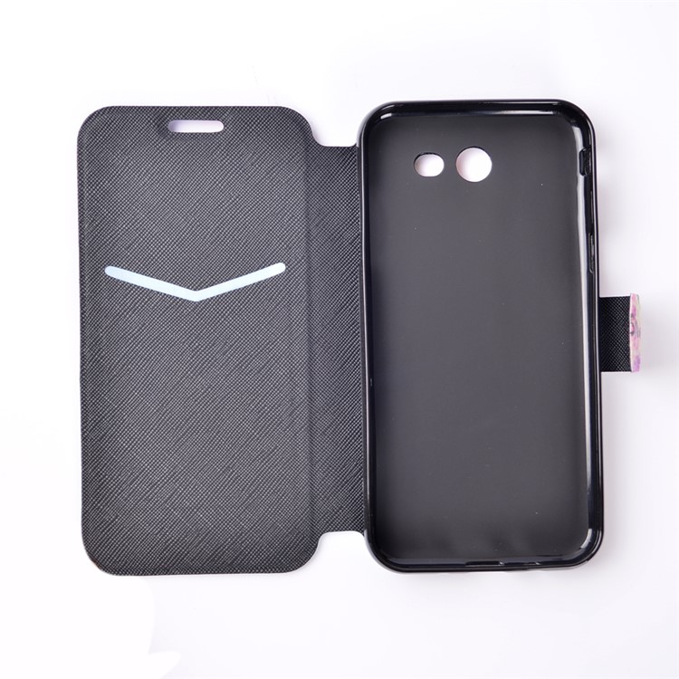 Pattern Printing Leather Stand Case for Samsung Galaxy J3 Emerge/J3 Prime/J3 (2017) - Dandelion and Quote-4