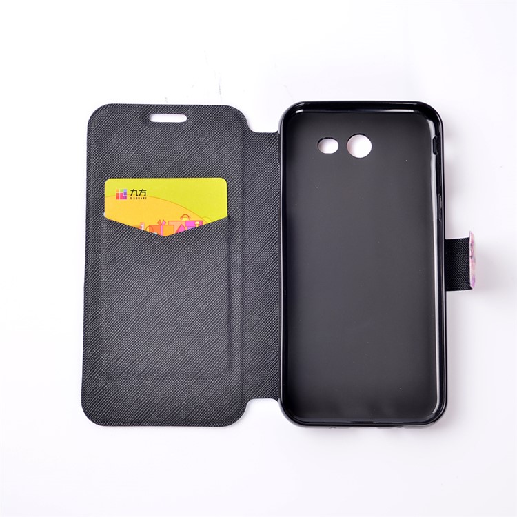 Pattern Printing Leather Stand Case for Samsung Galaxy J3 Emerge/J3 Prime/J3 (2017) - Dandelion and Quote-5