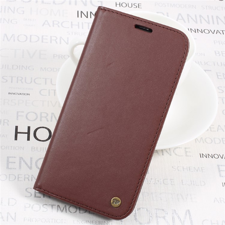 

ROAR KOREA Only One Wallet Leather Cellphone Case for Samsung Galaxy S8 Plus G955 - Brown