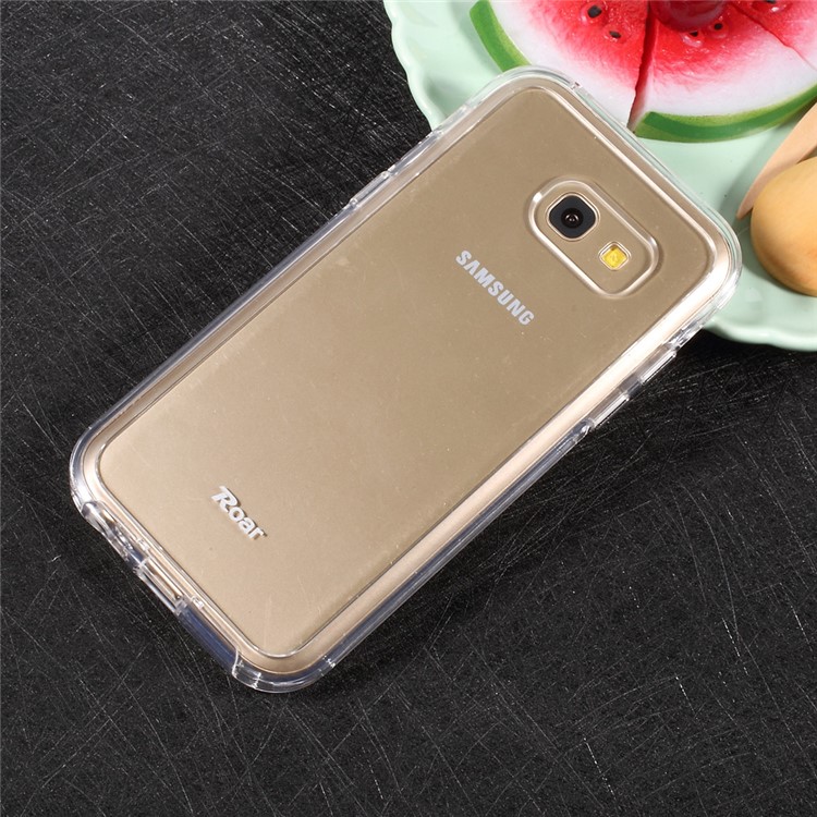 ROAR KOREA Hybrid 2-in-1 TPU Bumper + Hard PC Back Phone Casing for Samsung Galaxy A5 (2017) - Transparent-3