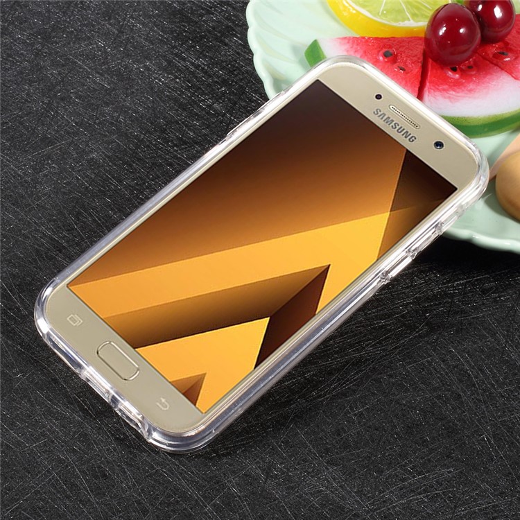 ROAR KOREA Hybrid 2-in-1 TPU Bumper + Hard PC Back Phone Casing for Samsung Galaxy A5 (2017) - Transparent-4