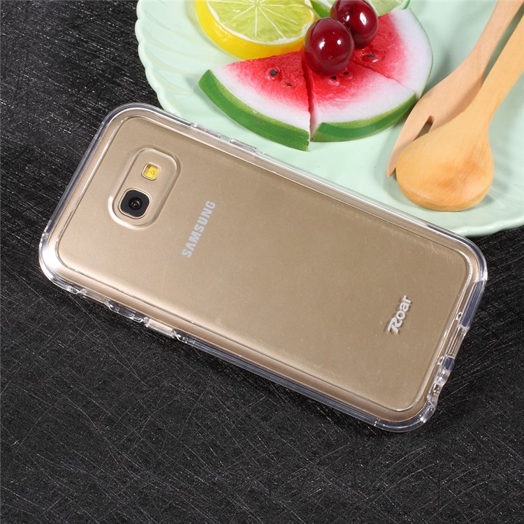 ROAR KOREA Hybrid 2-in-1 TPU Bumper + Hard PC Back Phone Casing for Samsung Galaxy A5 (2017) - Transparent-5