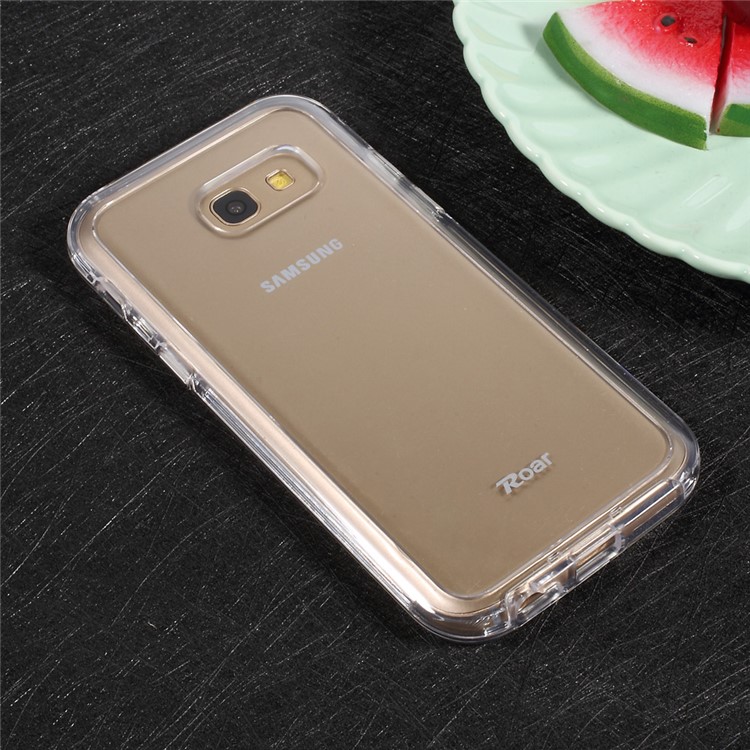 ROAR KOREA Hybrid 2-in-1 TPU Bumper + Hard PC Back Phone Casing for Samsung Galaxy A5 (2017) - Transparent-6