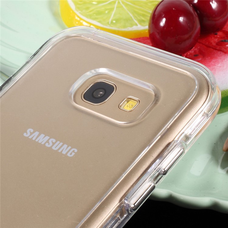 ROAR KOREA Hybrid 2-in-1 TPU Bumper + Hard PC Back Phone Casing for Samsung Galaxy A5 (2017) - Transparent-7